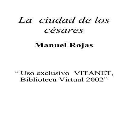 La ciudad de los cesares