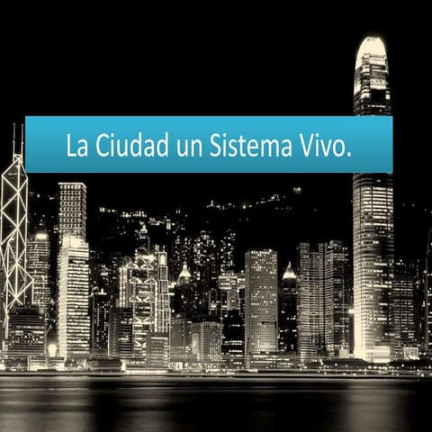 La ciudad un sistema vivo