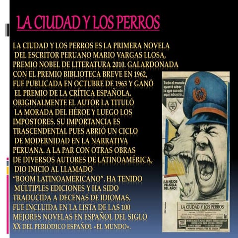 La ciudad y los perros | PPTX
