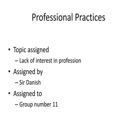 Lack of-interest-in-profession