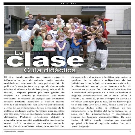 La clase guía didáctica