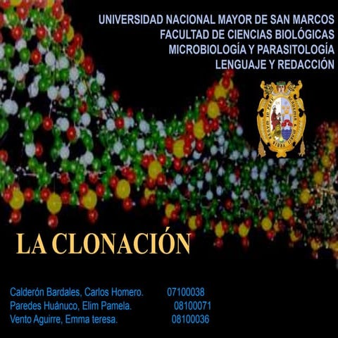 La clonación. grupo 8