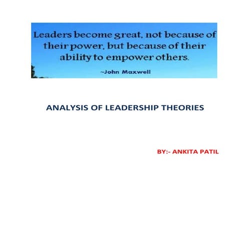 Leadership Theories