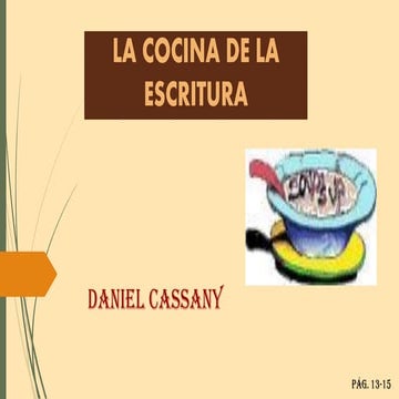 LA COCINA DE LA ESCRITURA DANIEL CASSANY | PDF