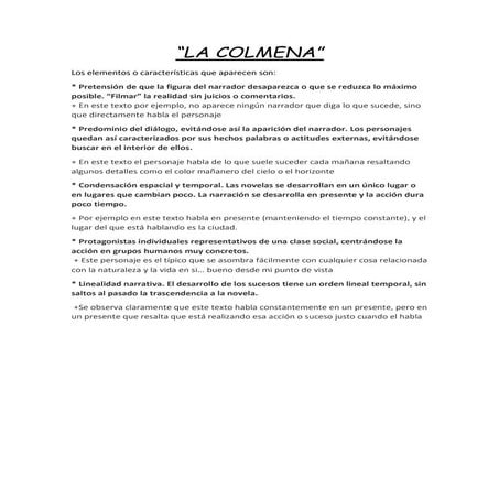 La colmena | DOCX