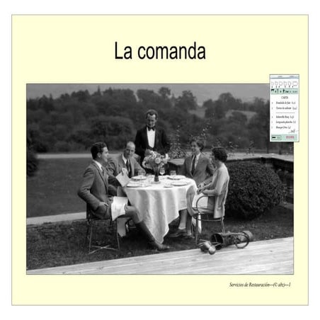 La comanda material de apoyo