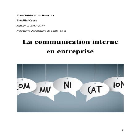La communication interne en entreprise