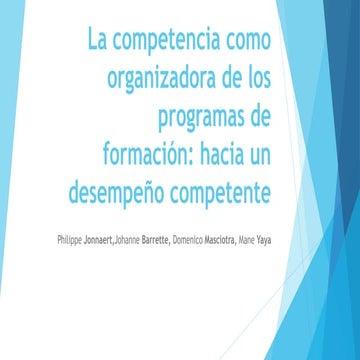 La competencia como organizadora
