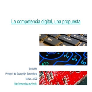 La competencia digital, una propuesta