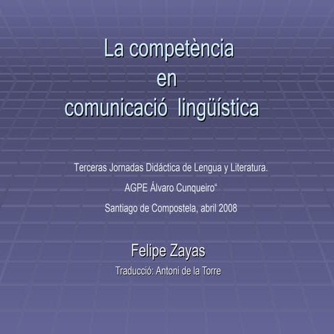 Competència en comunicació lingüística