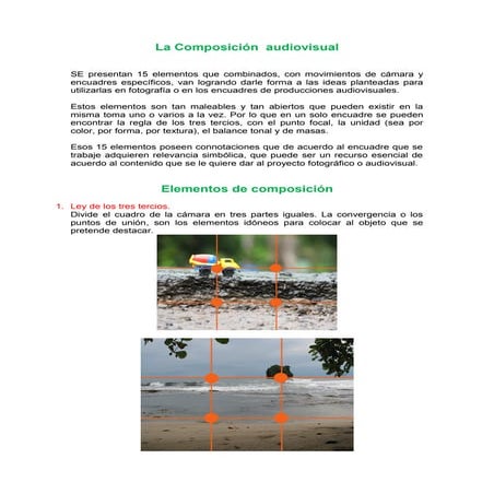 La composición  audiovisual 