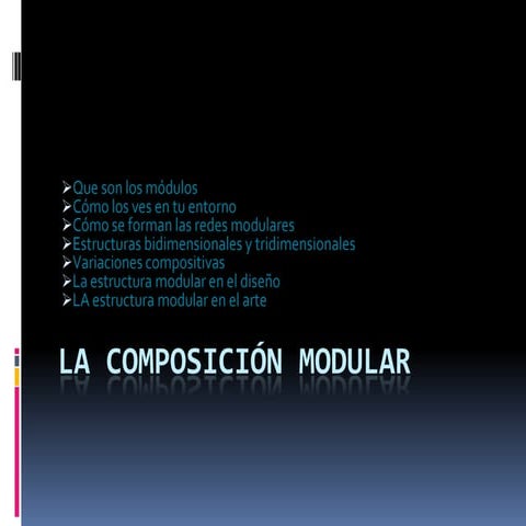 La composición modular