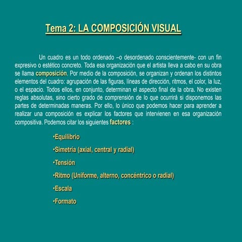 La composición visual 4º