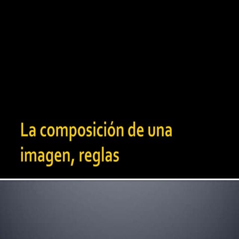 La composicion de una imagen