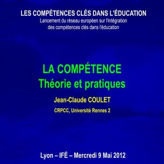 La compétence, théorie et pratiques