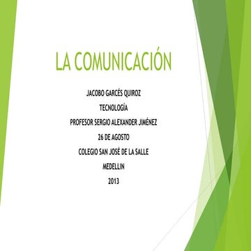 La comunicación