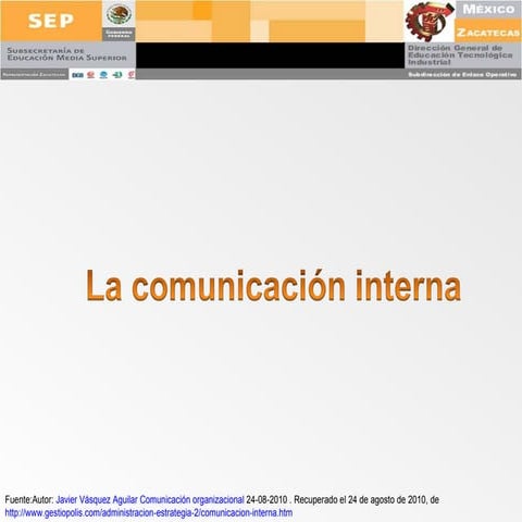 La comunicación interna
