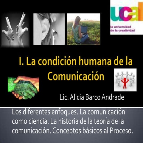 La Comunicacion Humana. Conceptos básicos al Procesos de la Comunicación