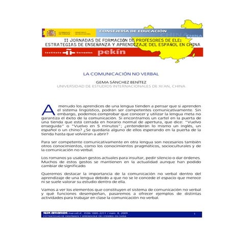 La comunicacion no verbal