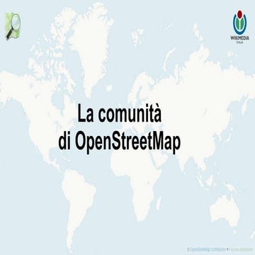 La comunità di OpenStreetMap