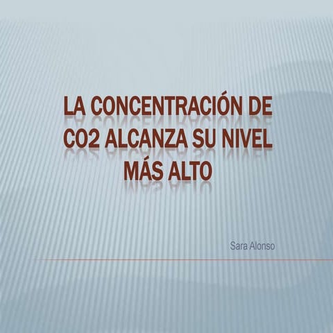 La concentración de co2. sara alonso