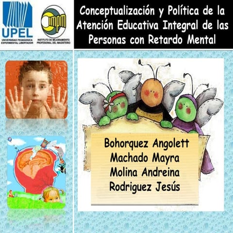 La conceptualización y políticas de educación especial