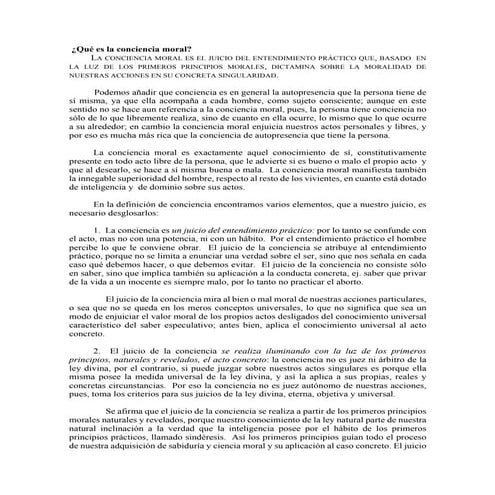 La Conciencia Moral | PPTX
