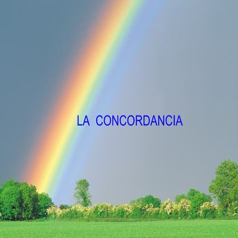 La concordancia gramatical