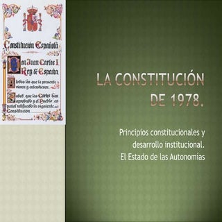 La constitución de 1978