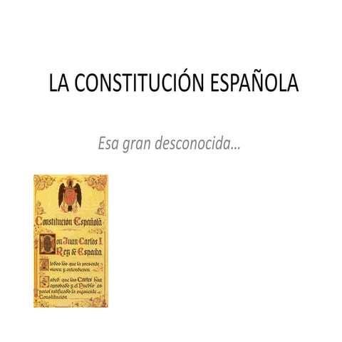 La constitución española
