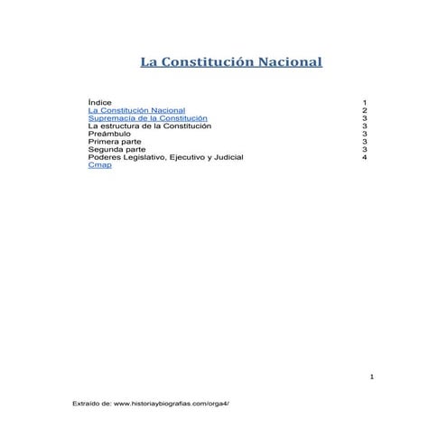 La constitución nacional