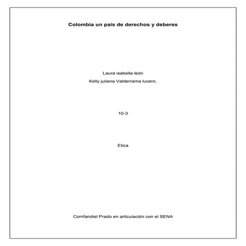 La constitucion politica sena bien