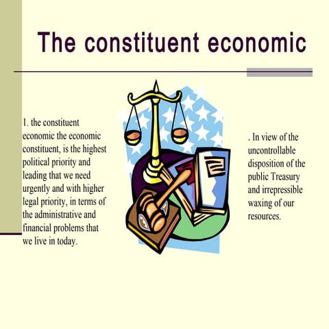                                            The constituent economic