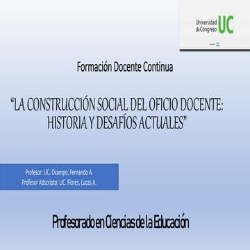 El Profesor Y La ProfesióN Docente | PPT