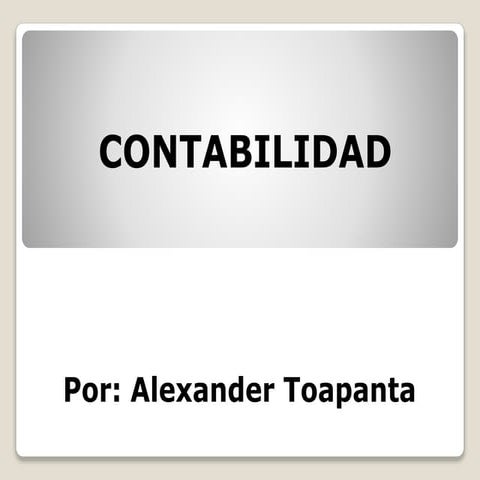 La contabilidad