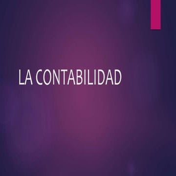 La contabilidad