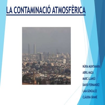 2017 Abril La contaminació atmosfèrica