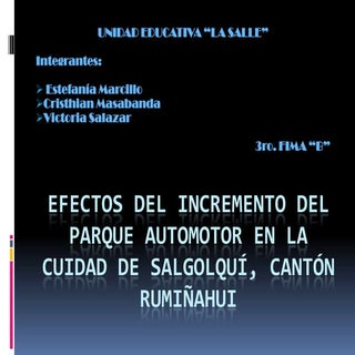 Efectos del Incremento del Parque A...