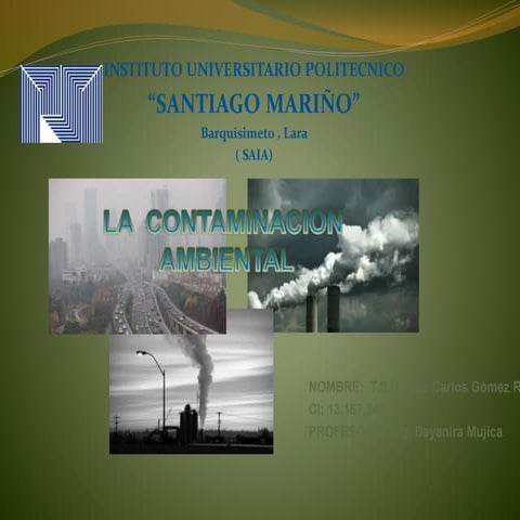 La contaminacion def