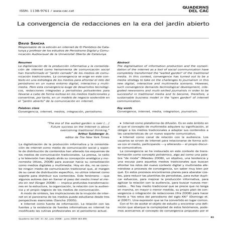 La convergencia y la polivalencia, periodismo 2.0