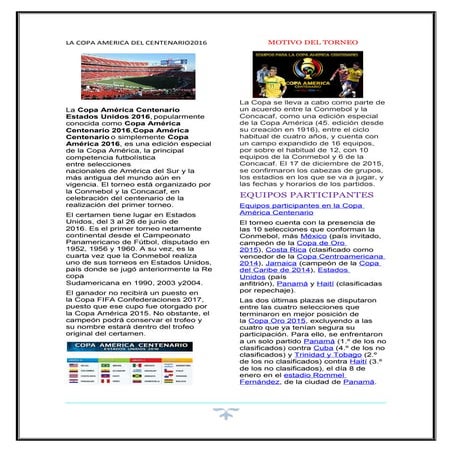 La copa america del centenario2016