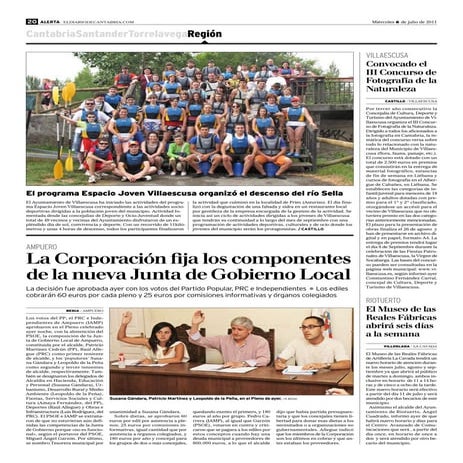 La corporacion fija los componentes de la nueva junta de gobierno local 050711