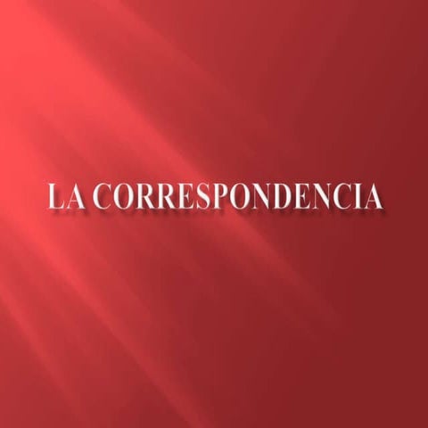 La correspondencia