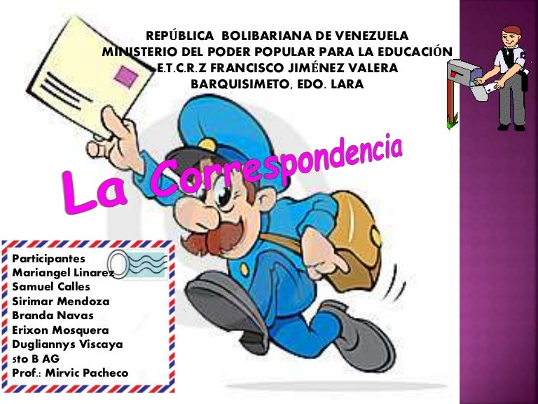 La correspondencia