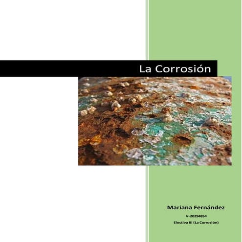 La corrosión