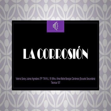 La corrosión 