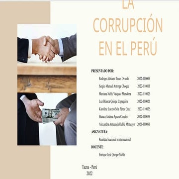 la corrupcion en el peru un tema de informacion