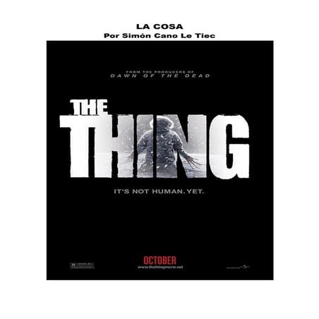 'La Cosa' Por Simón Cano Le Tiec