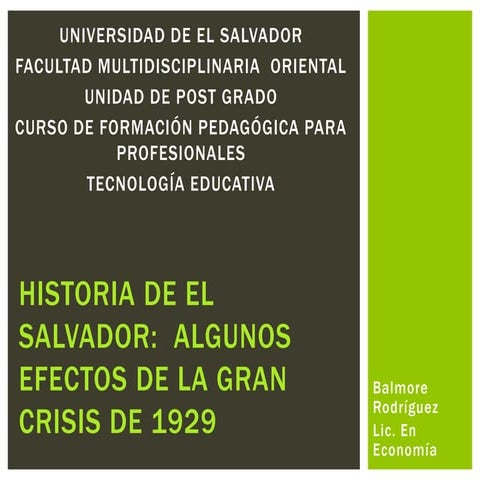 La crisis de 1929 | PPTX