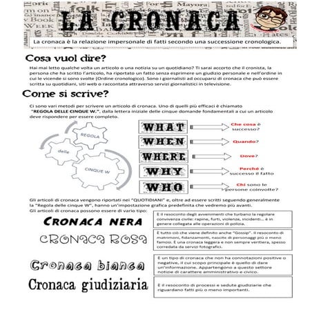 La cronaca e il quotidiano - Proposta didattica per la scuola primaria (www.m...